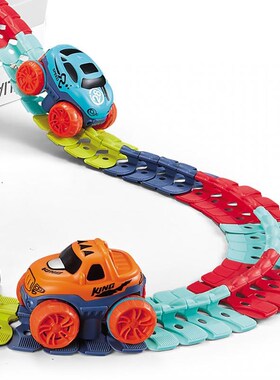 DIY Assembled Rail Car Train Toy Changeable Track Electric L