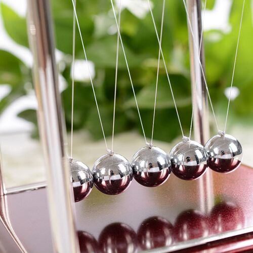 Antistress Newtons Cradle Physics Science Pendulum Metal Ba