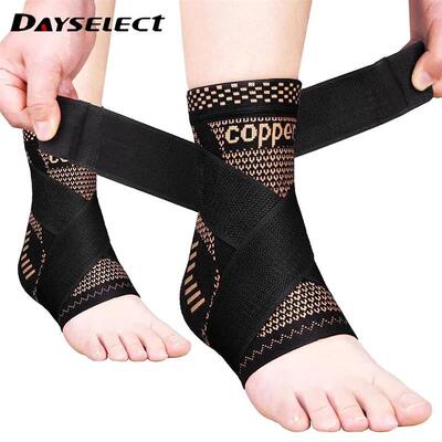 Copper Compression Ankle Support Sleeve for Achilles Tendoni
