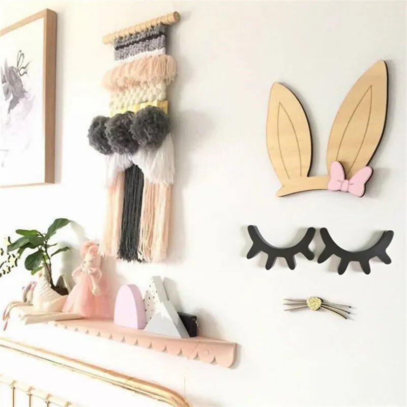 2pcs Eyelash Wall er Living Room Decoration DIY Craft Cartoo