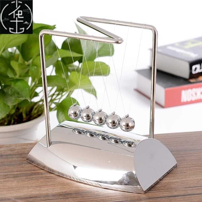 Desk Toy Fun Gift Newtons Cradle Steel Balance Ball Pendulum
