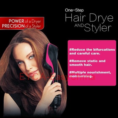 2in1 Paddle Hair Dryer Comb Brush Professional Blower Styler