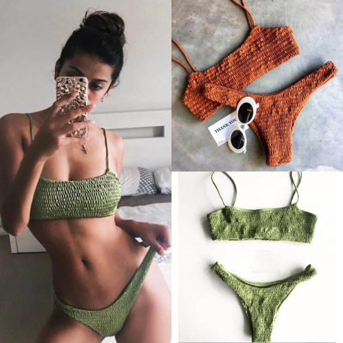 Bikinis 2021 Mujer Women Swimwear Women Push-up Padded Bra B