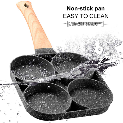 Egg Frying Pan Nonstick Pancake Pans 4-Cups Cookware Pancake