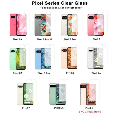Full Clear Tempered Glass Screen Protector For Google Pixel