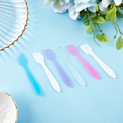10Pcs Mini Cosmetic Spatulas Scoop Face Cream Makeup Mask Mi