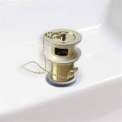 Sink Drain Strainer Push Vanity Drain Sink Plug for Indoor