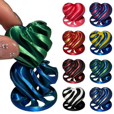 3D Printed Toys 3D Spiral Cone Rotating Pyramid Fidget Toy S