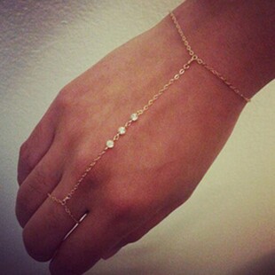 Finger Punk Women gifts Bracelet For chain hand ring Bangles