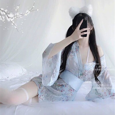 Japanese Kimono Erotic Lingerie dress Yukata Kimono