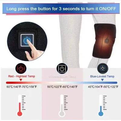 Heated Knee Brace Wrap Heating Pads for Knee Fast Heating El