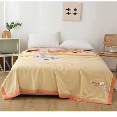 公司福利活动礼品棉麻夏凉被礼盒装实用拓客奖品店庆开业回礼定制