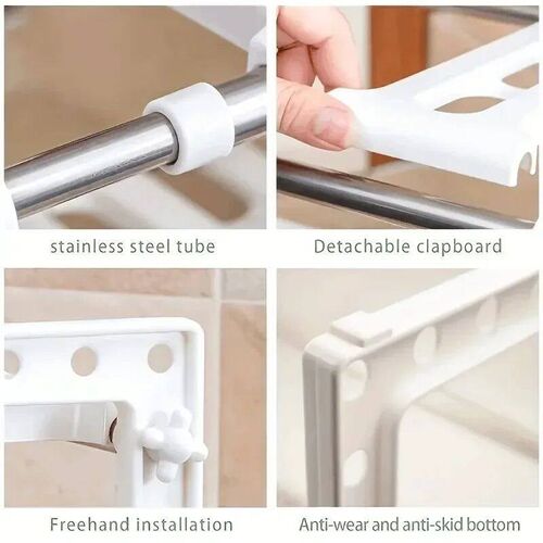 Cabinet Organizer Shelves, Stackable Kitchen Counter Shelves