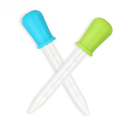5ml Small Silicone Plastic Pipette Dropper Feeding Medicine