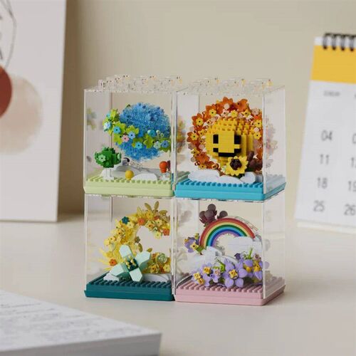 Bouquet Flowers Bricks Constructor Set for Adults Children T
