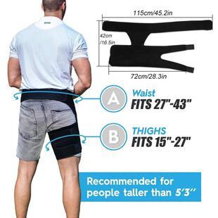 Hip Brace Thigh Compression Sleeve, Hamstring & Groin Compre