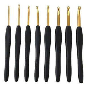 2.5-6mm 8pcs Crochet Hook Set Soft Handle Stitches Handmade
