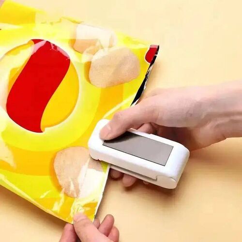 1pc White Mini Heat Bag Sealing Machine Package Sealer Therm