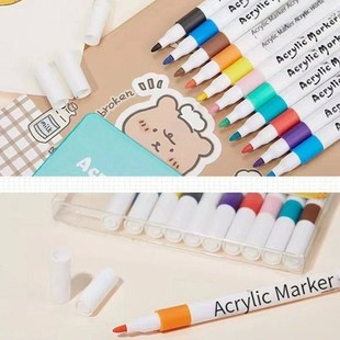 12-80 Colors Acrylic Marker Rock Painting Set for Kids Stone