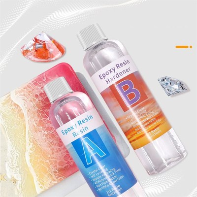 Crystal Epoxy Resin Kit AB Glue Hard Glue DIY Supplies For A
