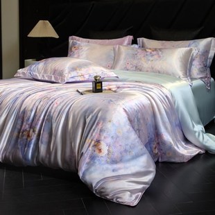Four-piece set mulberry silk bedding bedsheet duvet cover