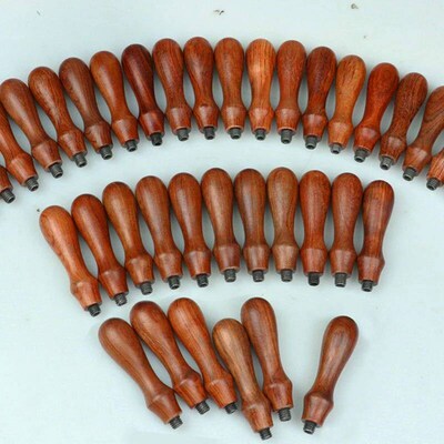 1 Pcs Lacquer Seal Wooden Handle DIY Handicraft Tool Retro E