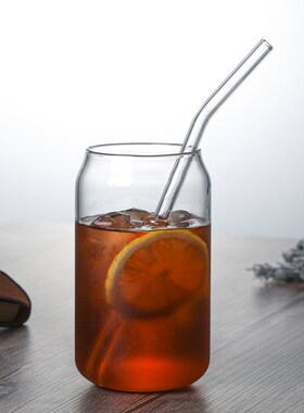 600ML cold drink glass with lid and straw juice cup