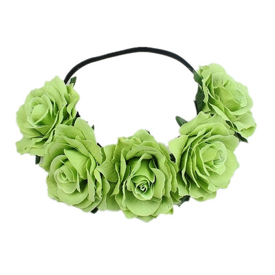 Bohemia Handmade Floral Headband Big Rose Flower Hairhead Ac
