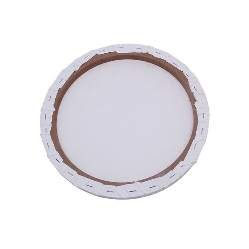 White Blank Panels Round Canvas Board Wooden Frame Art Artis