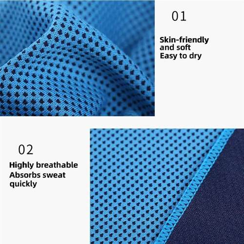 Circular Silicone Wrapped Cold Towel Cooling Towel Quick Dry