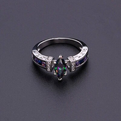 Women Torina Crystal Quartz Ionix Ring Ionix Therapy Quartz