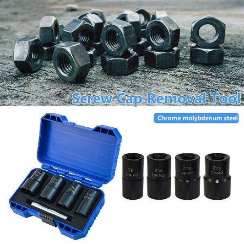 5 Pcs/Box Broken Nut Bolt Extractor Sleeve Tool 1/2inch