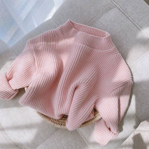2023 New Baby Solid sweater kids baby girls clothing autumn