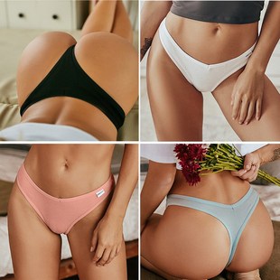 3PCS/Set G-string Panties Cotton Women Underwear Sexy Thong