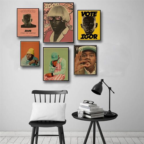 Rapper Tyler The Creator Flower Boy Posters Wolf Retro Kraft