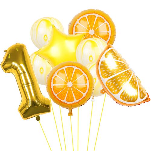 Watermelon Foil Helium Balloons 32inch Number Cartoon Fruit