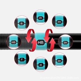 0.3/0.5/0.7/0.9mm Mechanical Pencil with Lead Rods Set Mecha