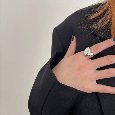 New rendy Silver Color Rings Women Accessories Elegant Simpl