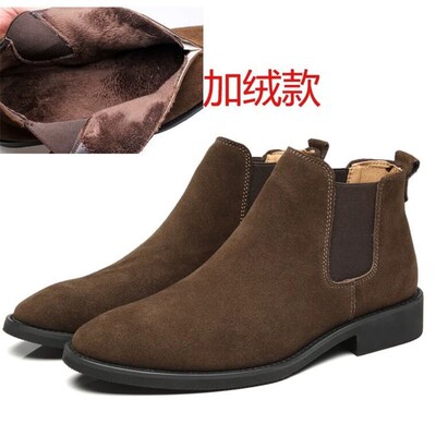 Martin Chelsea Boots For Men Winter Leather Shoes 37-47男靴