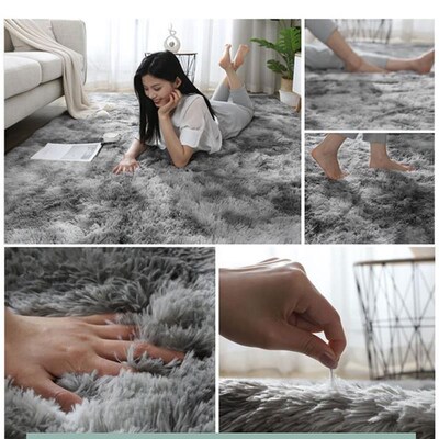 Carpet, bedroom bed blanket Nordic plush floor mat,cushion