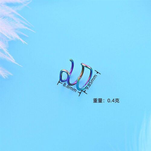 4 Pcs Stainless Steel Ear Cuff Criss Cross Double Lines Ear