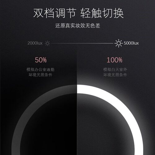 web celebrity led cosmetic mirror with light portable