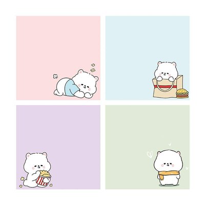 Cute cartoon girl heart sticky notes with high appearance a