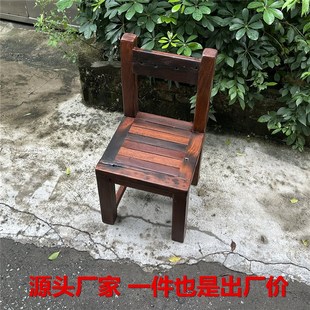 老船木靠背椅实木主人椅中式餐椅围椅圈椅休闲椅扶手椅实木椅客椅