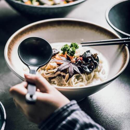 Japanese ceramic bowl commercial large ramen bowl rice bowl