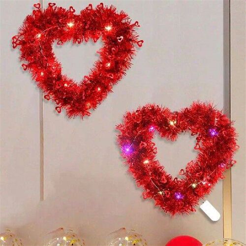 Creative Romantic Front Door Sign Garland Glowing LED Light