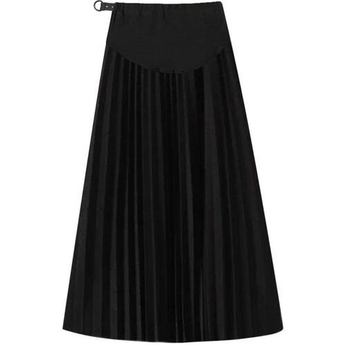 Maternity dress Pleated Thick Warm Maternity Skirts Elastic