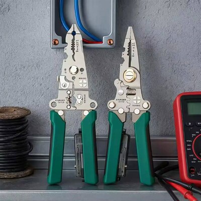 Multifunctional Wire Stripper with Electrical Test Pen Folda