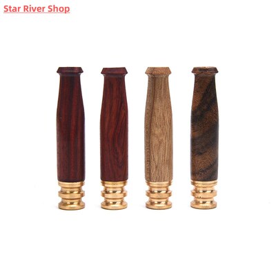 1pc Cigarette Holder Smoking Pipe Bit Straight Filter Wooden