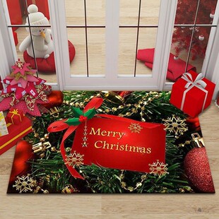 Christmas Rug Mat Decorations Doormat Gifts Party home Decor